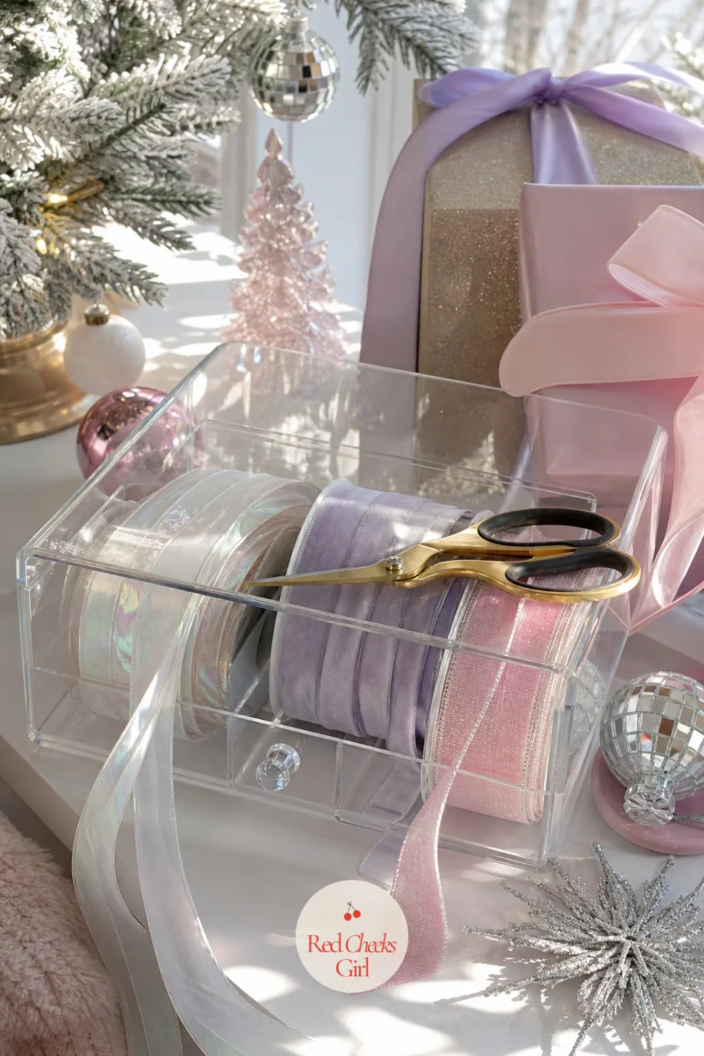 The Ribbon Drawer — Digging through a tangled ribbon bag on Christmas Eve is nobody's idea of festive. Kpop christmas