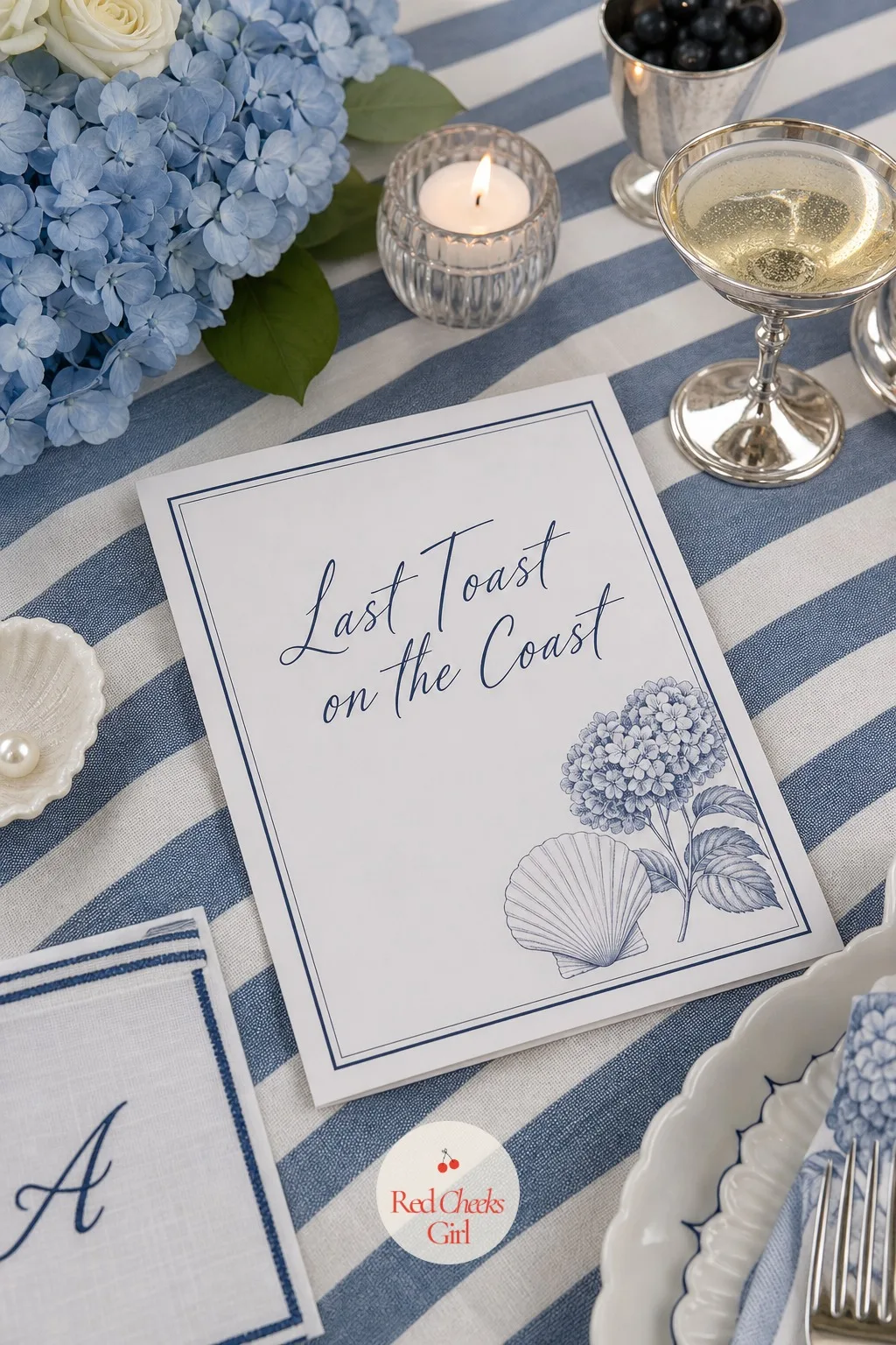 The Invitation — Before any of this exists, there is one card that tells every guest what kind of weekend to pack for. Last toast on the coast bachelorette