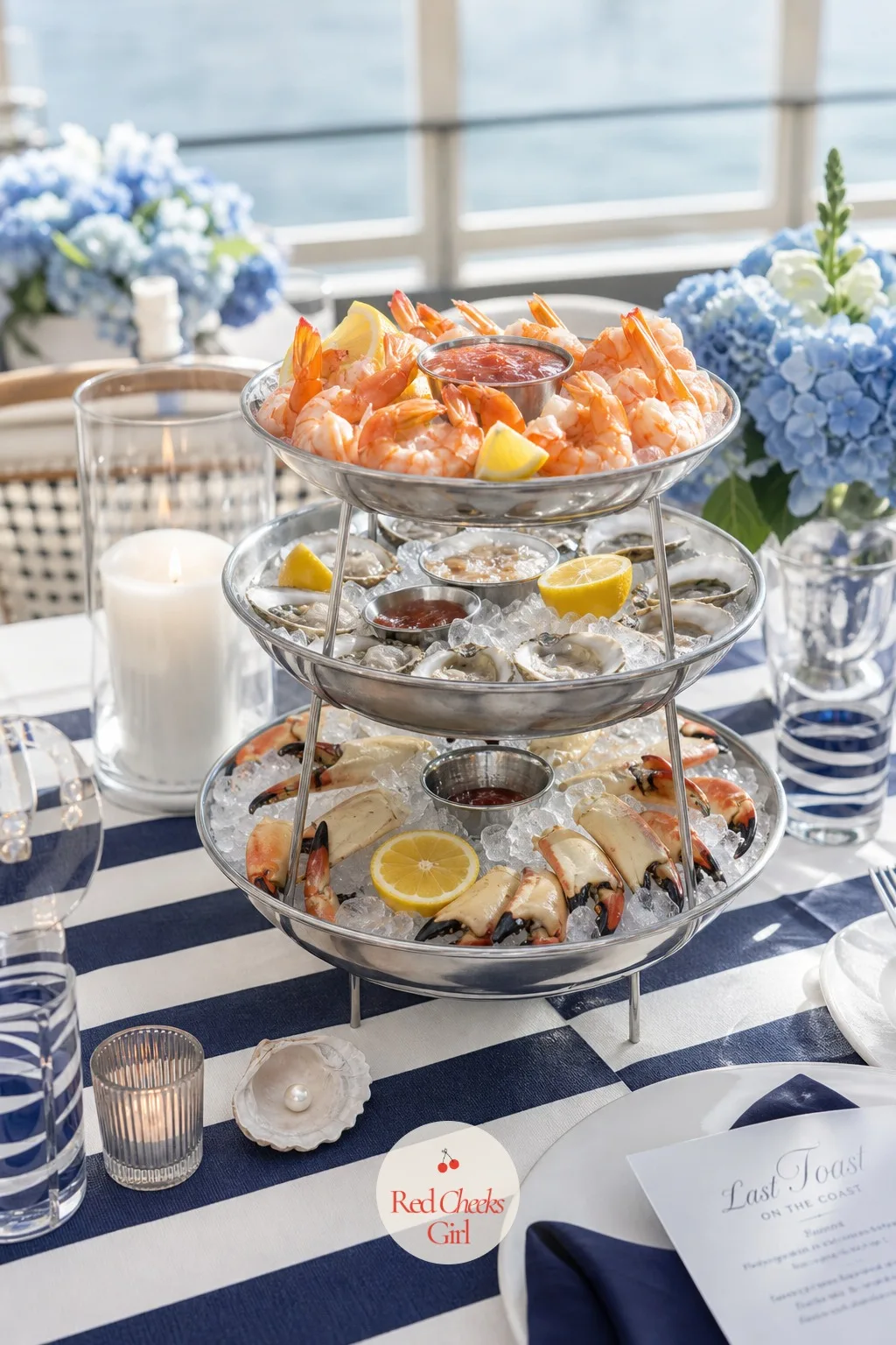 The Seafood Tower — Nobody wants to stand over a hot stove on a bachelorette weekend, and this is the one piece of food that looks like effort while asking for