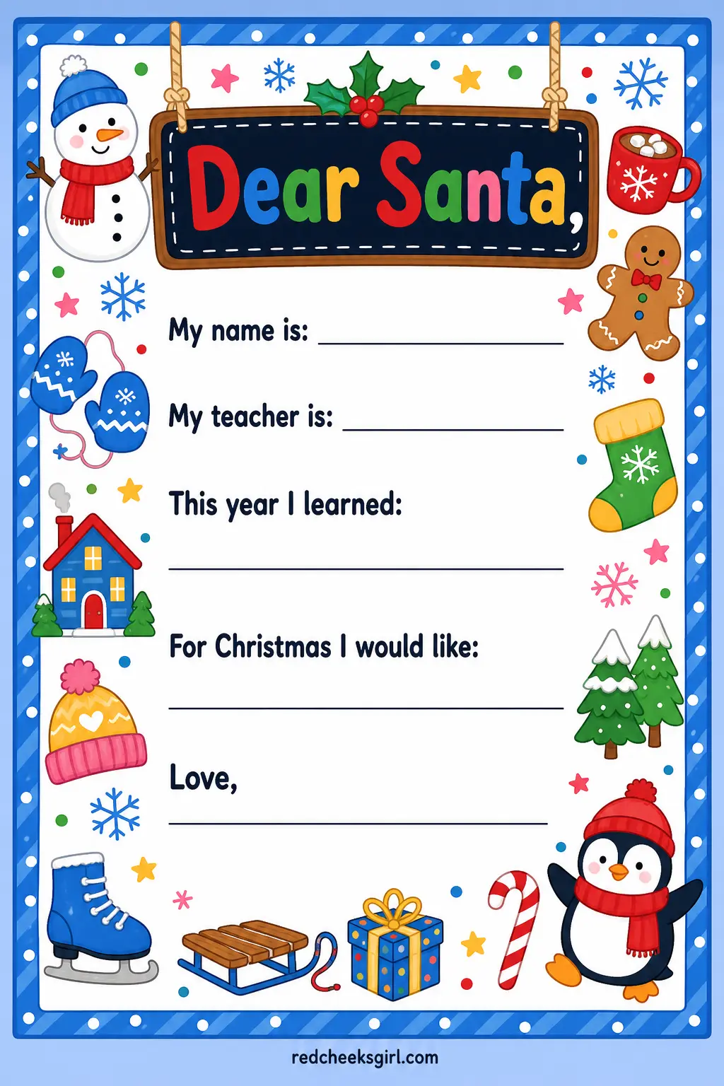 The Classroom Letter printable sheet — For teachers running a letter-writing activity where every child needs the same friendly format to fill in. Letter to