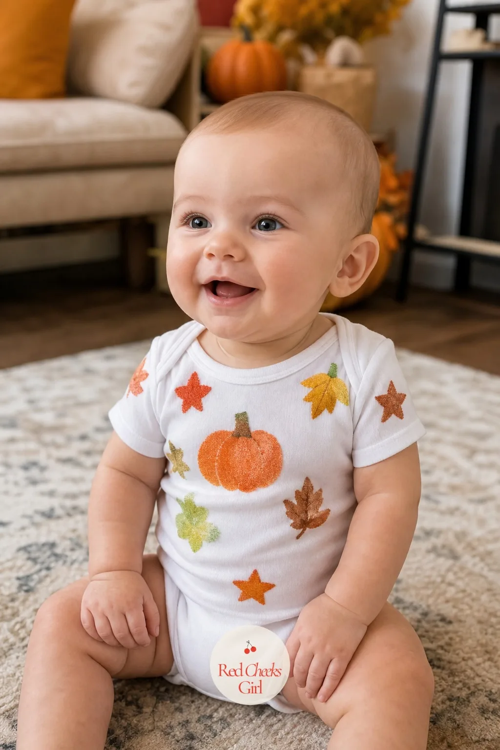 12. Little Pumpkin Onesie Decorating Station