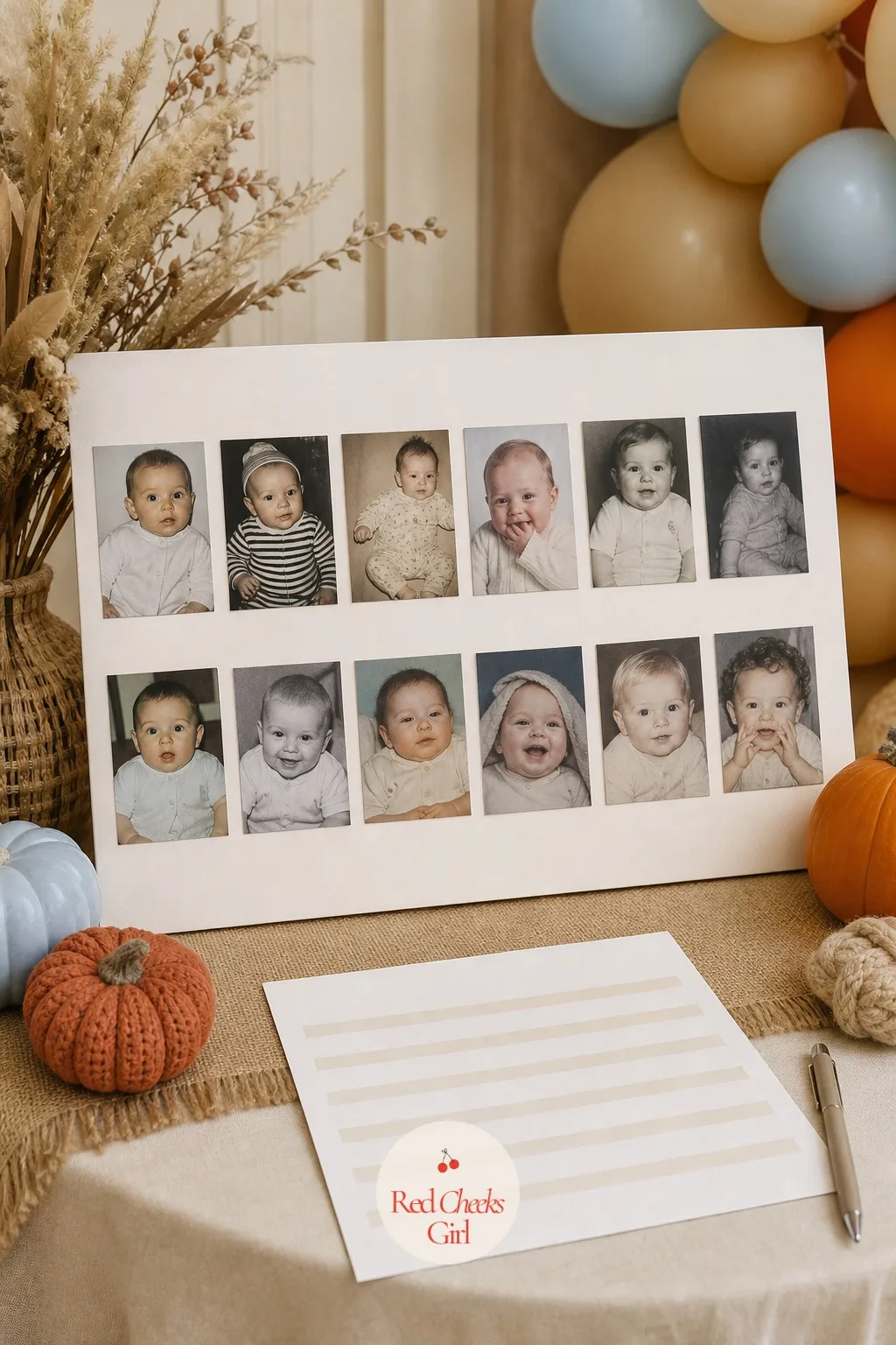 8. Little Pumpkin Guess Who (Baby Photos)