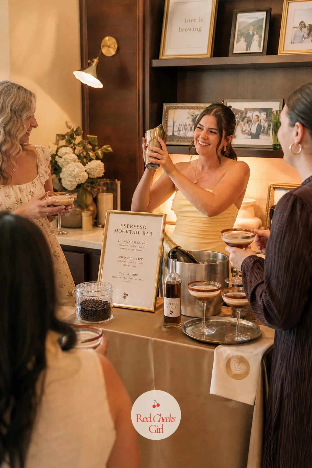 Espresso Mocktail Bar — For the shower where someone always asks for something stronger than a latte but not wine, this is the answer, and it reads as elegant