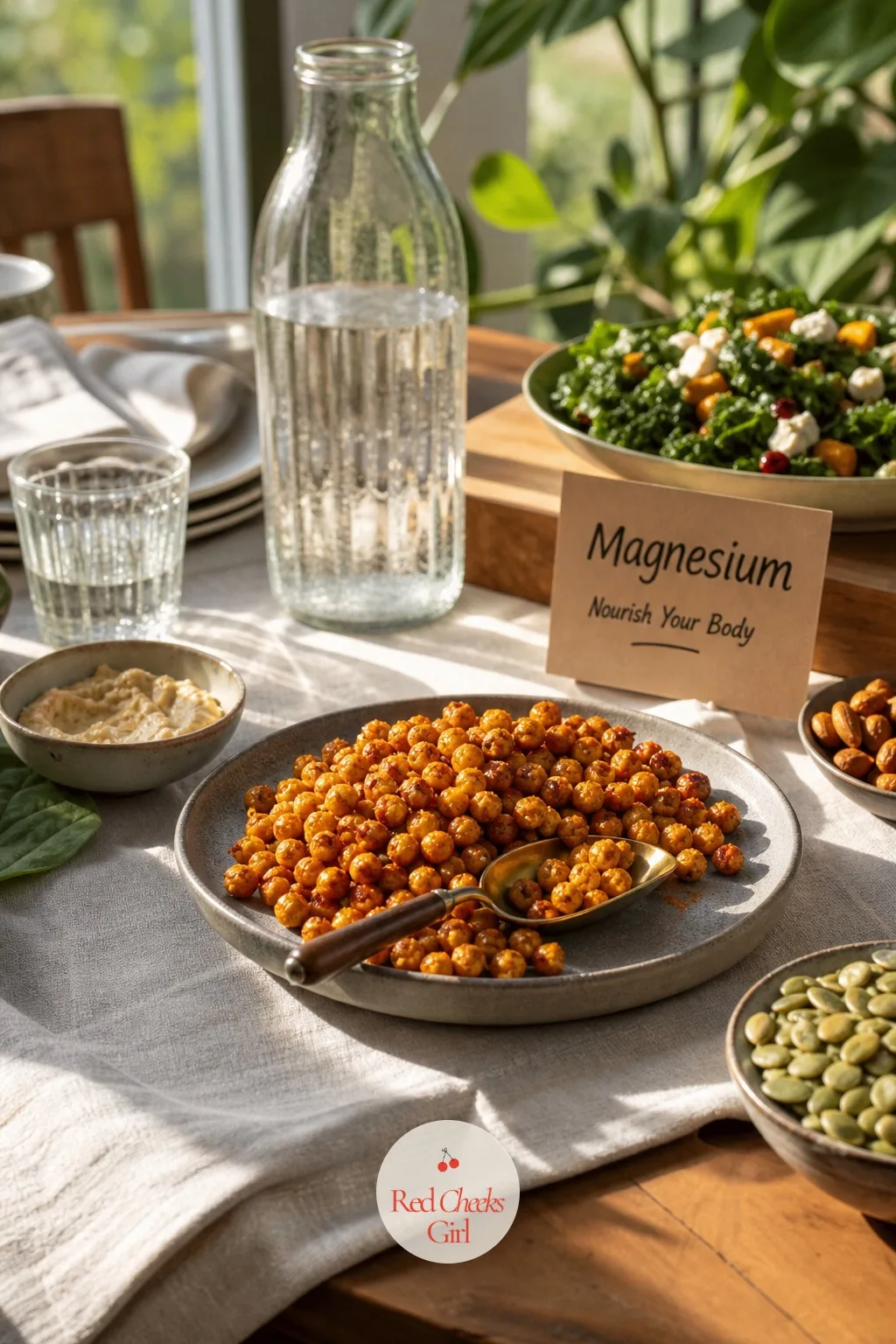 Chickpeas — Chickpeas go two very different directions depending on how you treat them: soft and creamy mashed, or crisp and snackable roasted. Magnesium rich