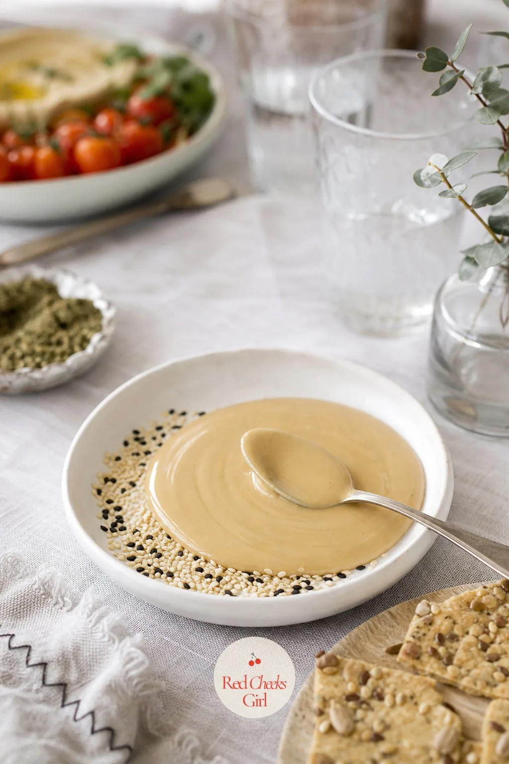 Sesame Seeds and Tahini — Whole sesame seeds are a quiet finisher, but tahini, the paste made from ground sesame, packs the same mineral into something