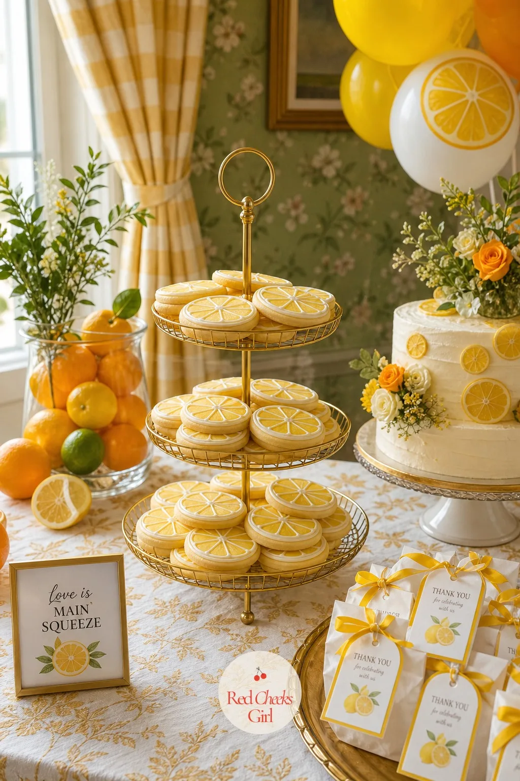Lemon Cookies — A small stack of cookies gives guests something to grab on the way out the door, or to nibble between games without committing to a full plate.