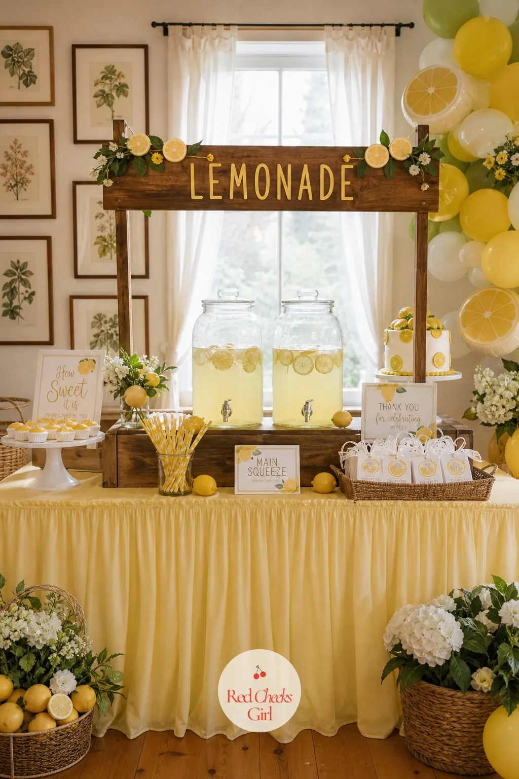 Lemonade Stand — Guests want something cold in hand within the first five minutes, and a proper stand gives them a reason to linger near the prettiest corner
