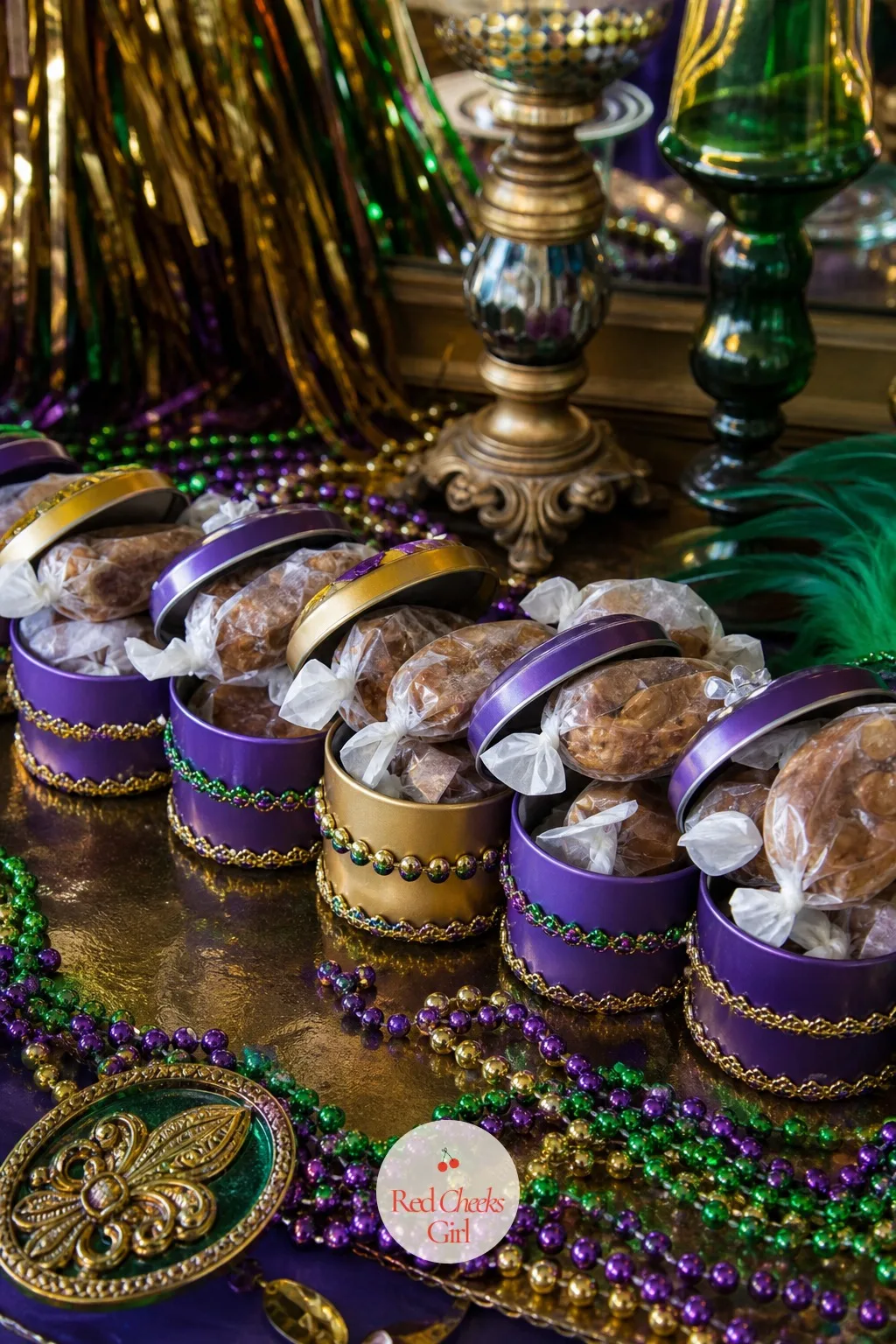 Praline Favor Tins — The dessert table loses its pralines fast, so a few set aside as favors keep the sweetest thing on the menu from running out before anyone
