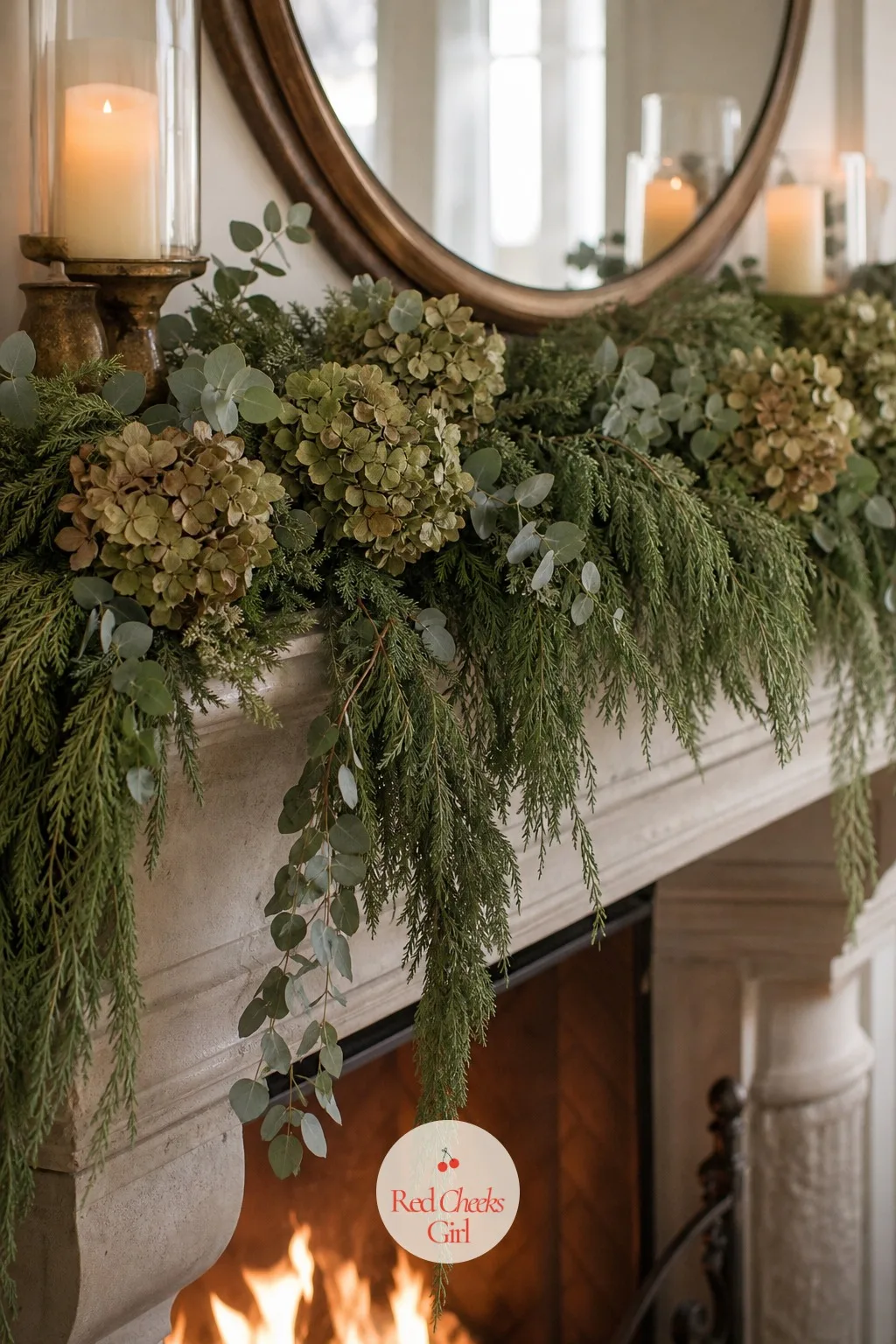 The Mantel Garland — A mantel with nothing on it reads cold even with a fire going underneath. Martha stewart christmas decorations
