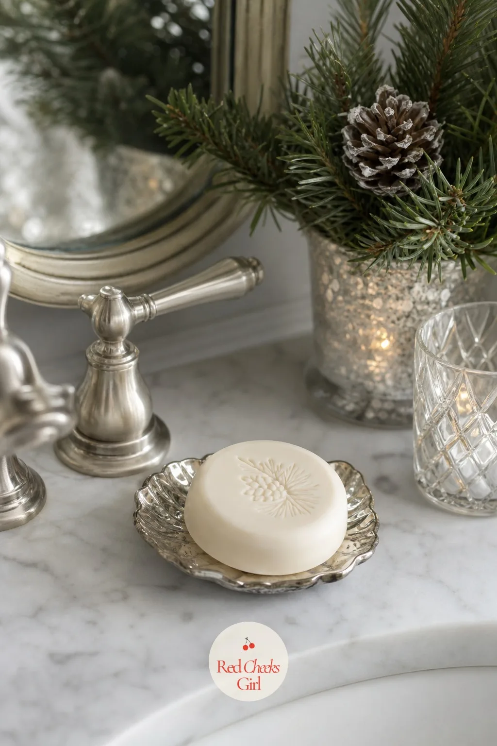 The Soap — A pump bottle of hand soap in the wrong color is a small thing, but it is the thing she will actually touch. Martha stewart christmas decorations
