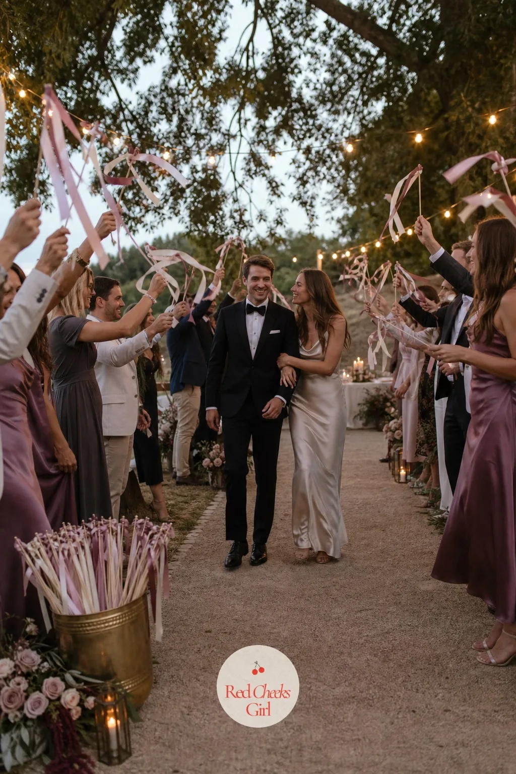 The Send-Off — The night needs an ending guests can take part in, not just watch. Mauve wedding
