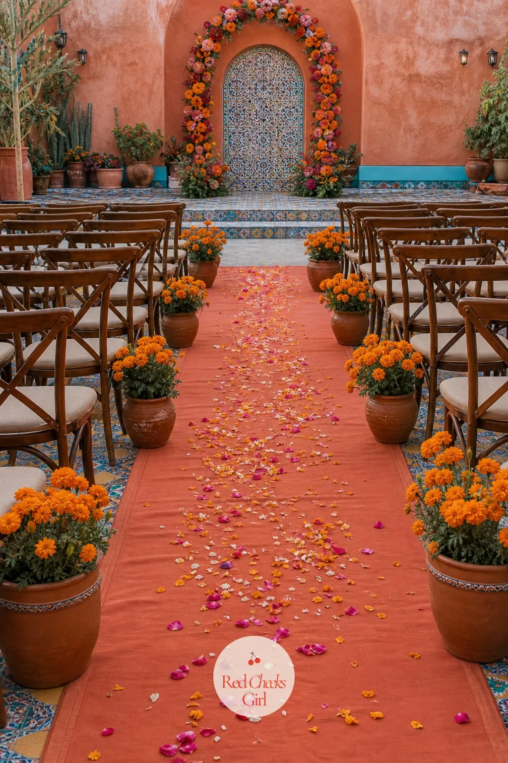 The Aisle Walk — Nobody notices an aisle until it is wrong underfoot or flat in photographs. Mexican wedding