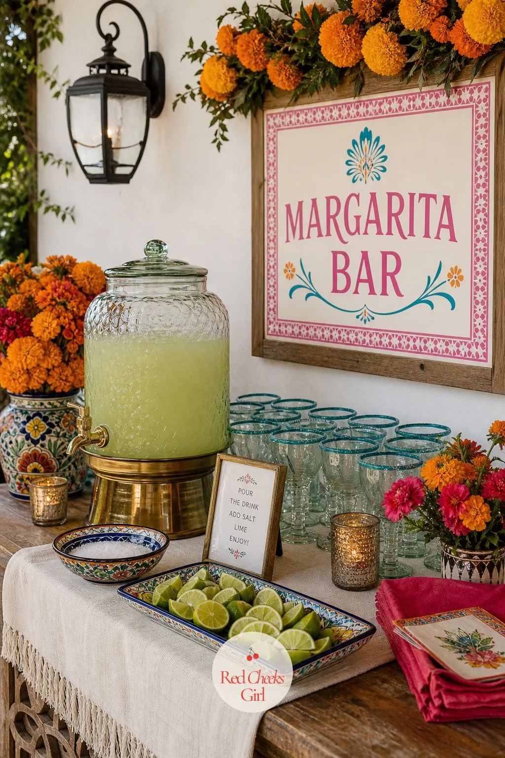 The Margarita Bar — Self serve beats a bartender line for this particular drink, as long as the setup is clear. Mexican wedding