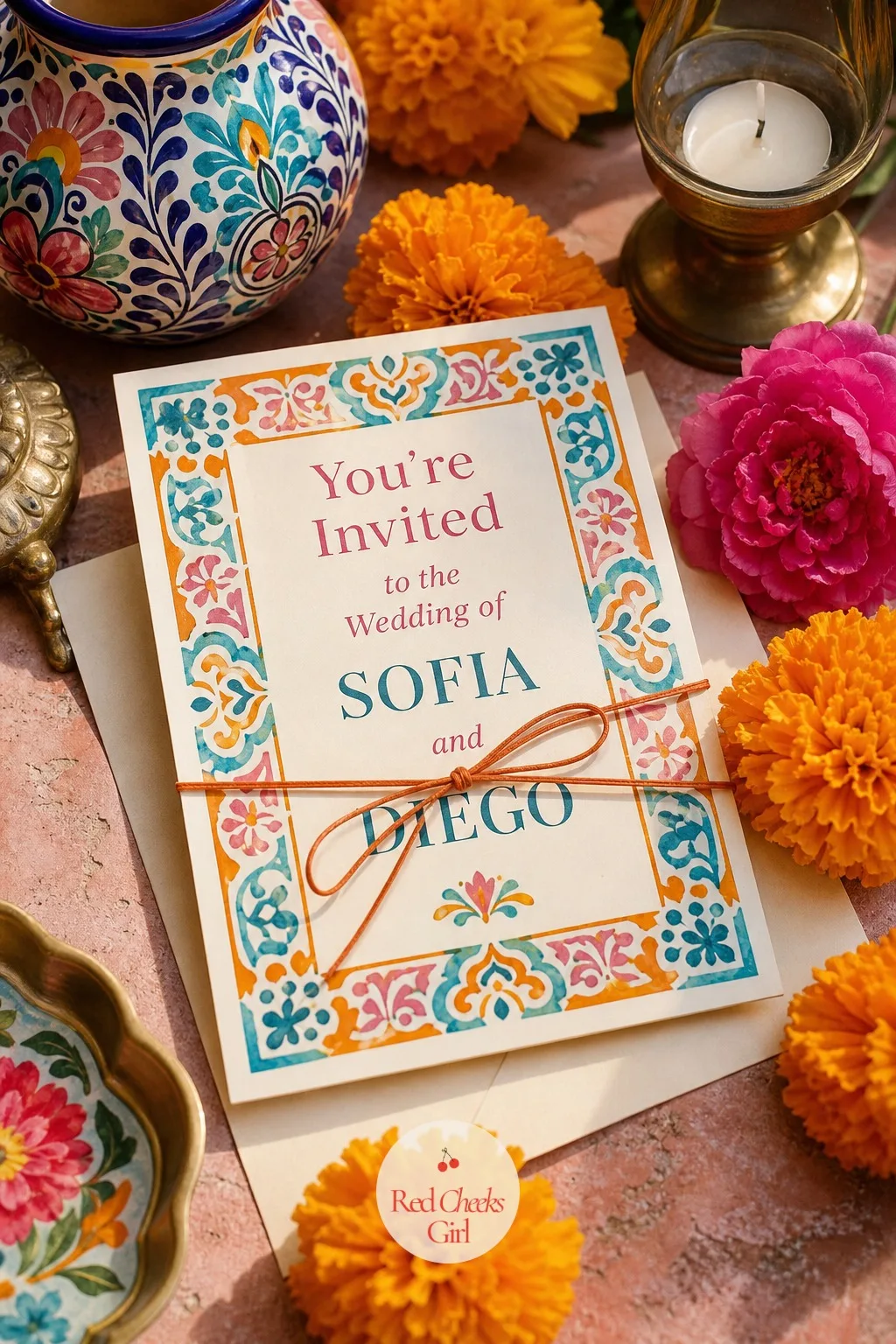 The Wedding Invitation — The smallest object in the whole celebration, and the first one anyone holds. Mexican wedding