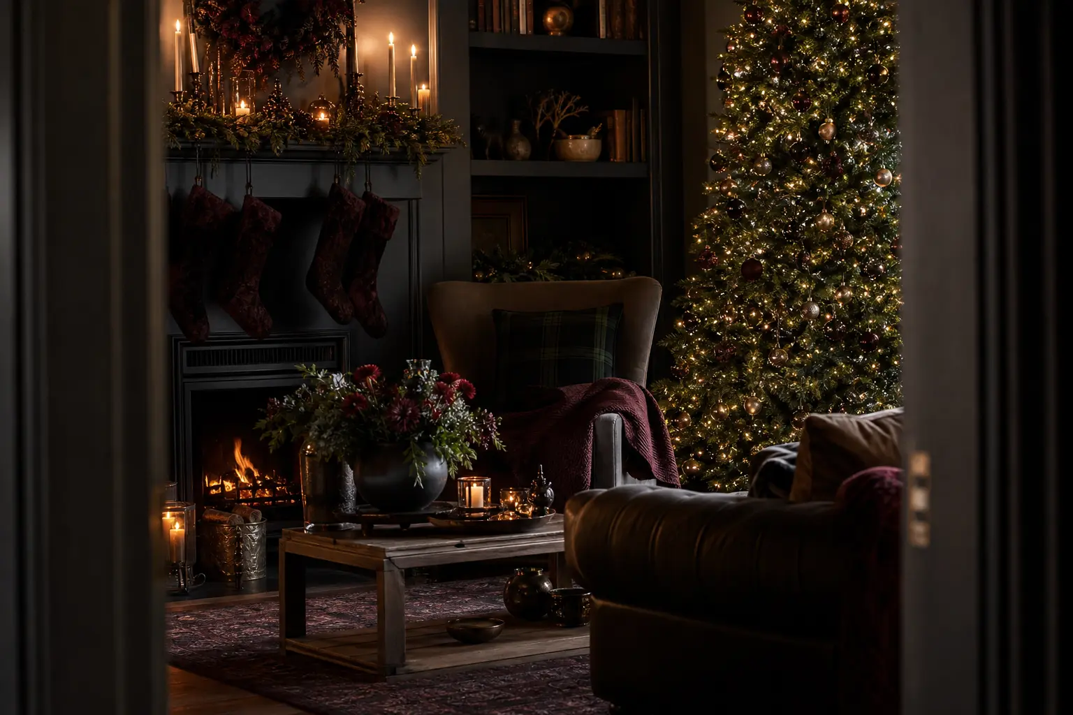 Moody Christmas Decor Ideas: 19 Dark, Candlelit Looks