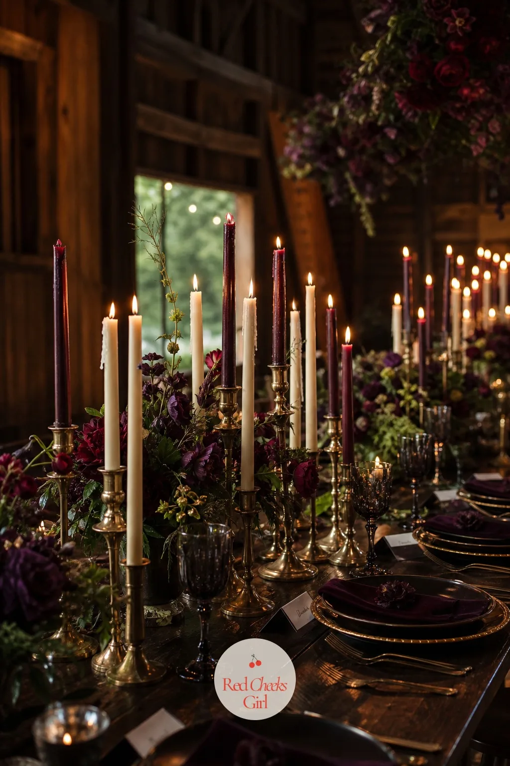 Candle-Heavy Tables With Taper Clusters — A table with one neat centrepiece and nothing else can look sparse once the room dims for dinner. Moody romantic