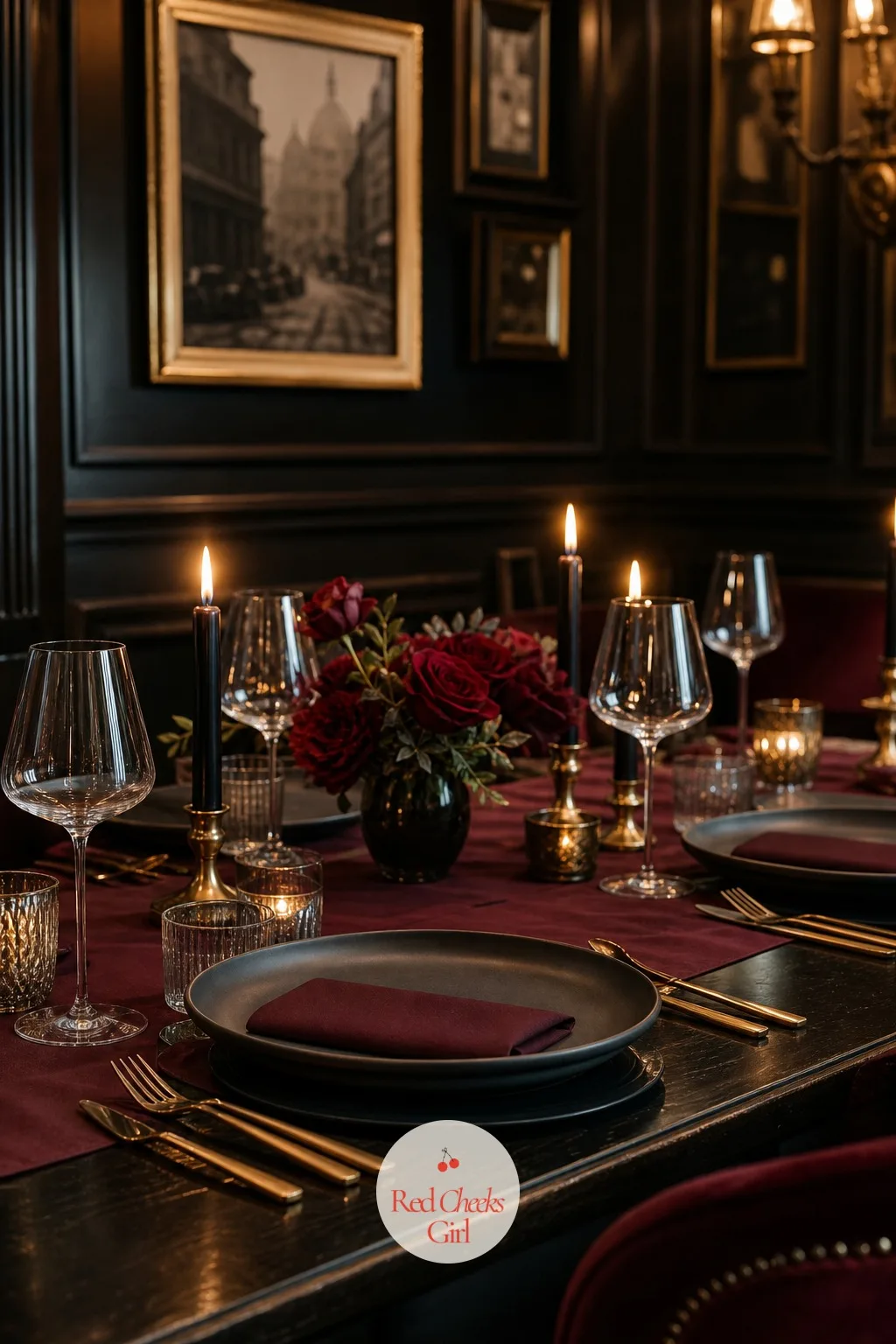 Charcoal Stoneware Dinner Plates — Dinnerware does not have to be glossy to hold a room's attention. Moody wedding table setting