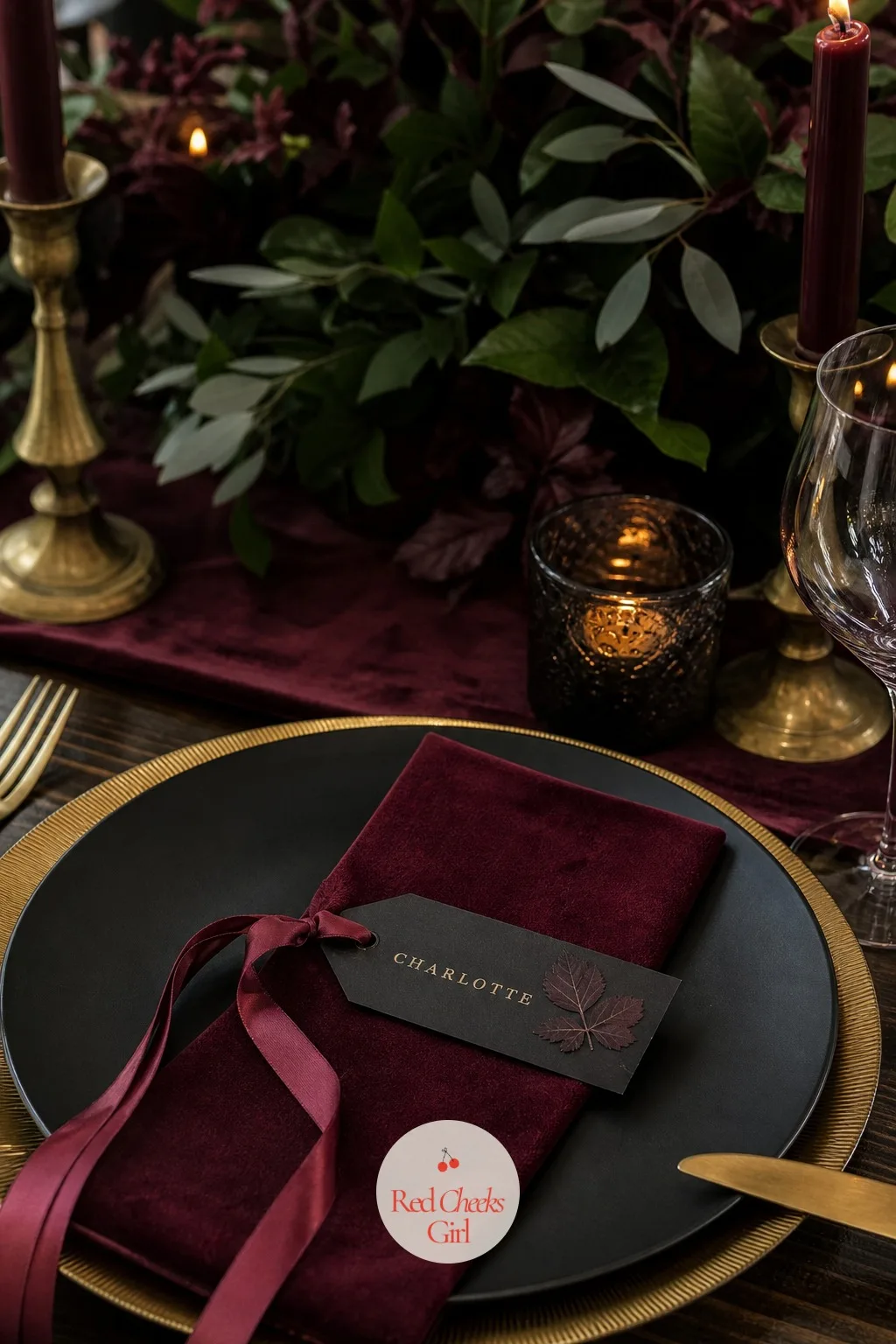Pressed Botanical Place Cards Tied With Ribbon — Wax seals and foil both lean formal, which is not always the register a garden wedding wants. Moody wedding
