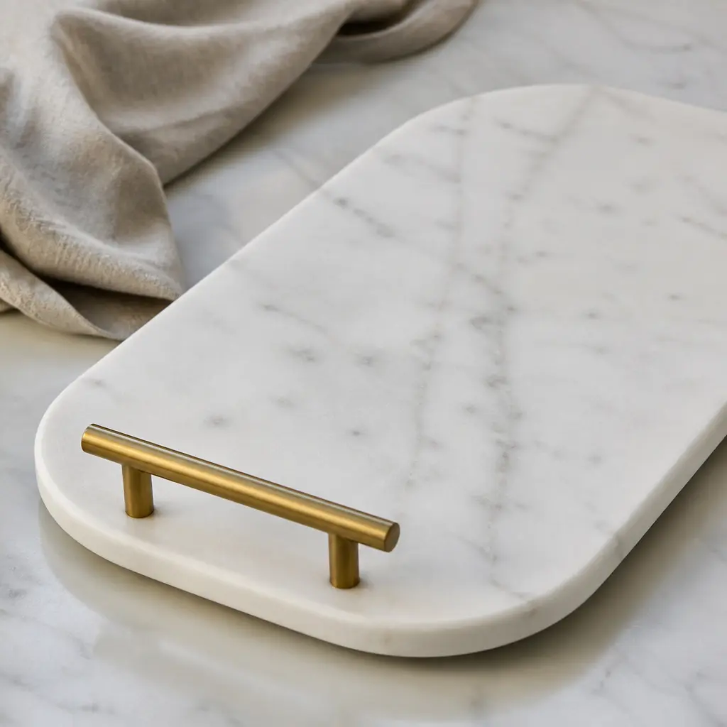 Marble Cheese Board — A slab of marble with a brass handle, the kind that makes even sliced cheddar look intentional. Mother in law christmas gift ideas