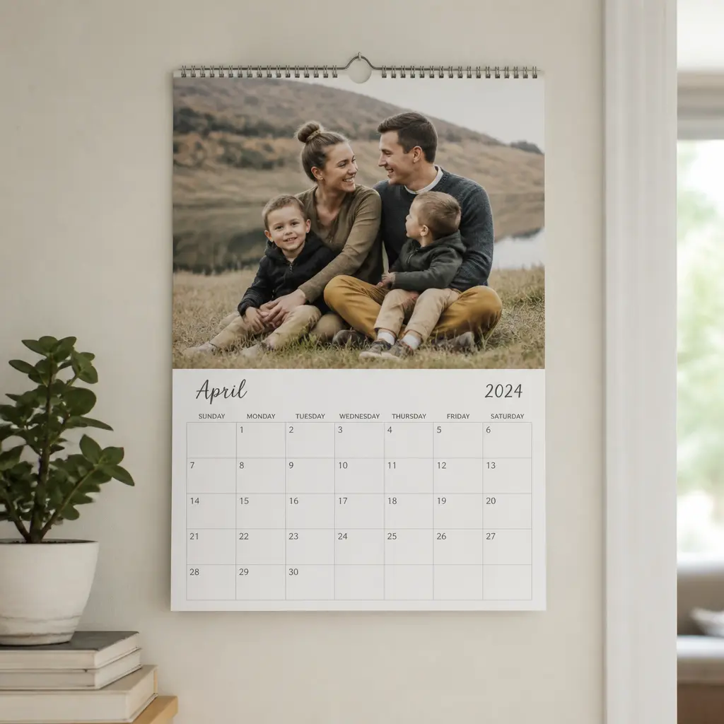 Personalized Photo Calendar — A wall calendar built from photos of the family, month by month, birthdays already marked in. Mother in law christmas gift ideas