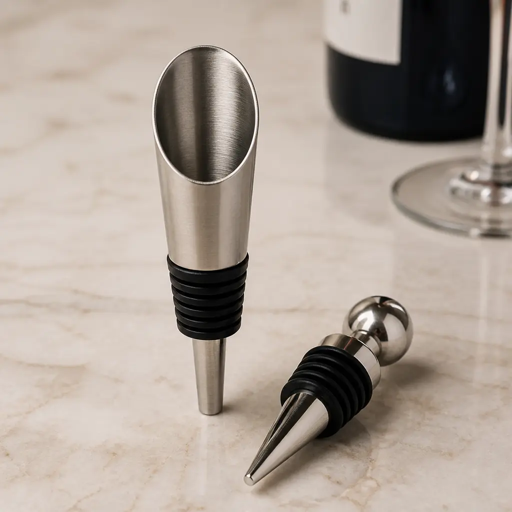 Wine Aerator Set — A three in one tool that aerates, chills and stops the bottle, all in one sleek piece. Mother in law christmas gift ideas