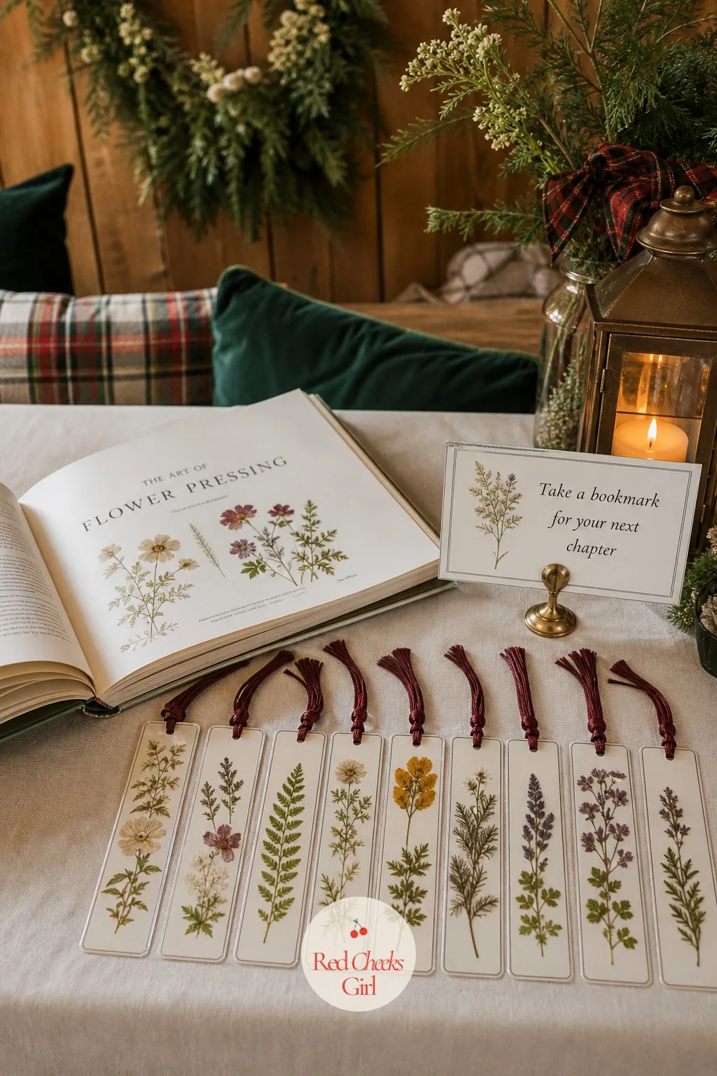 A Pressed Wildflower Bookmark Favor — One small keepsake is enough, and this one costs almost nothing. Mountain bachelorette party theme