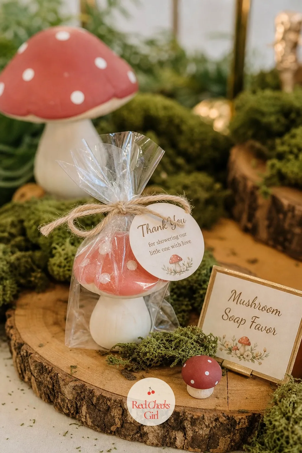 Mushroom Soap Favor — A favour should feel like something from the forest floor rather than another scented candle nobody asked for. Mushroom baby shower theme