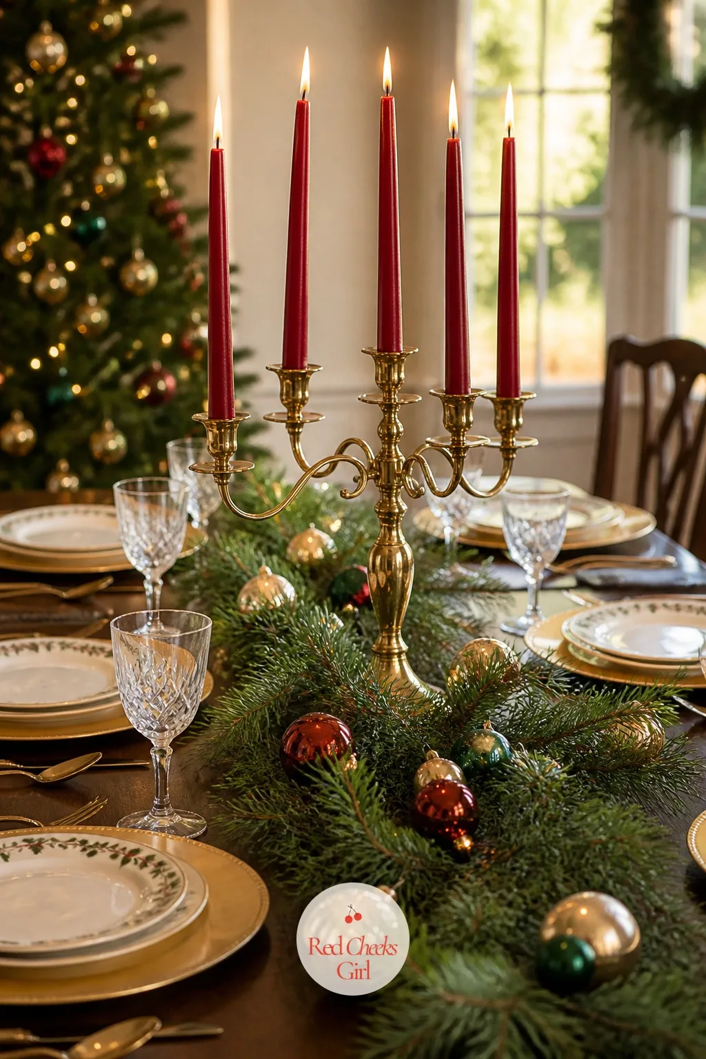 The Centerpiece — The table does not need the whole yard's worth of lights, it needs one good low centerpiece nobody has to look over to talk to the person