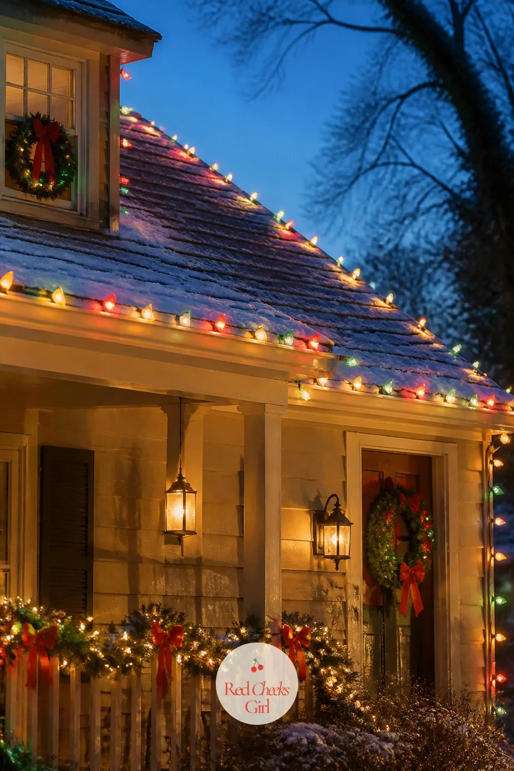 The Roofline Light Marathon — A house with three strands of white lights reads as tasteful. National lampoon christmas vacation