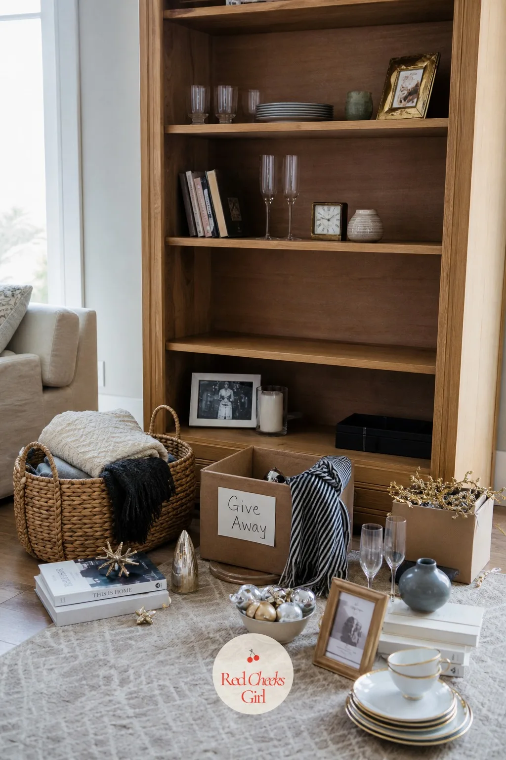 One Shelf Cleared for a Fresh Start — A full deep clean on New Year's Day is a nice idea and an unlikely one; one shelf, properly cleared, is the version that