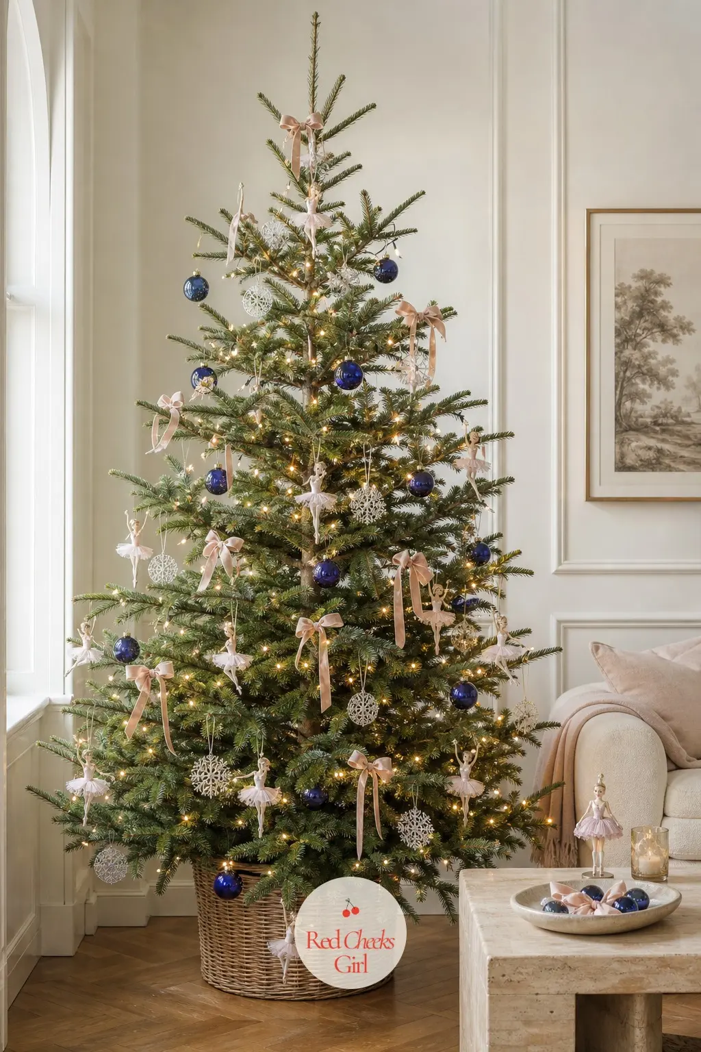 A Sparse and Airy Tree for the Sugar Plum Fairy — This spruce is cut and dressed on purpose to look unfinished, branches left loose with visible air between