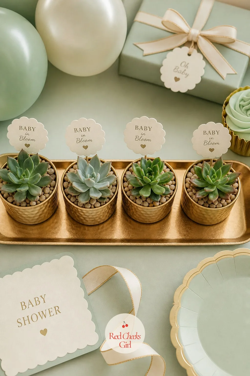 Small Succulent For The Desk — A favor that needs watering twice a year and nothing else is exactly the kind an office wants, no fridge required, no wrapper to