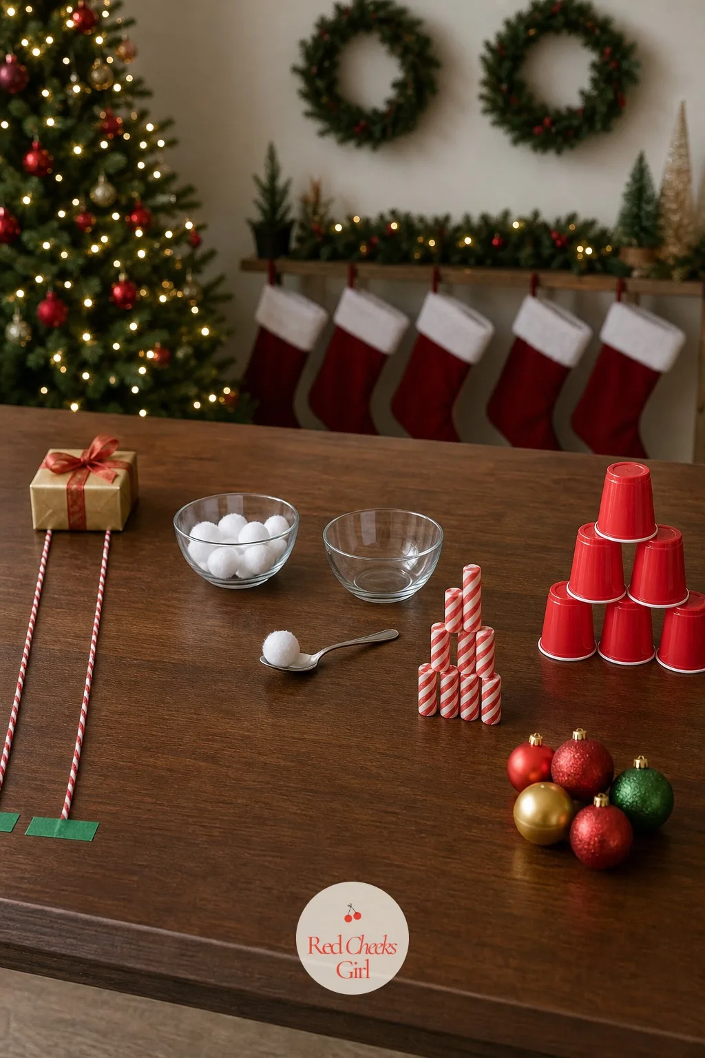 17. Christmas Minute-to-Win-It Relay