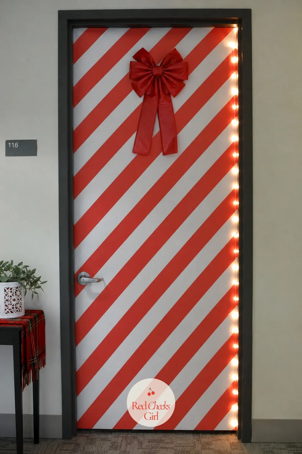 Candy Cane Stripes — Sometimes the whole brief comes down to stripes, and this is the door for the team that genuinely has no time left before judging starts.