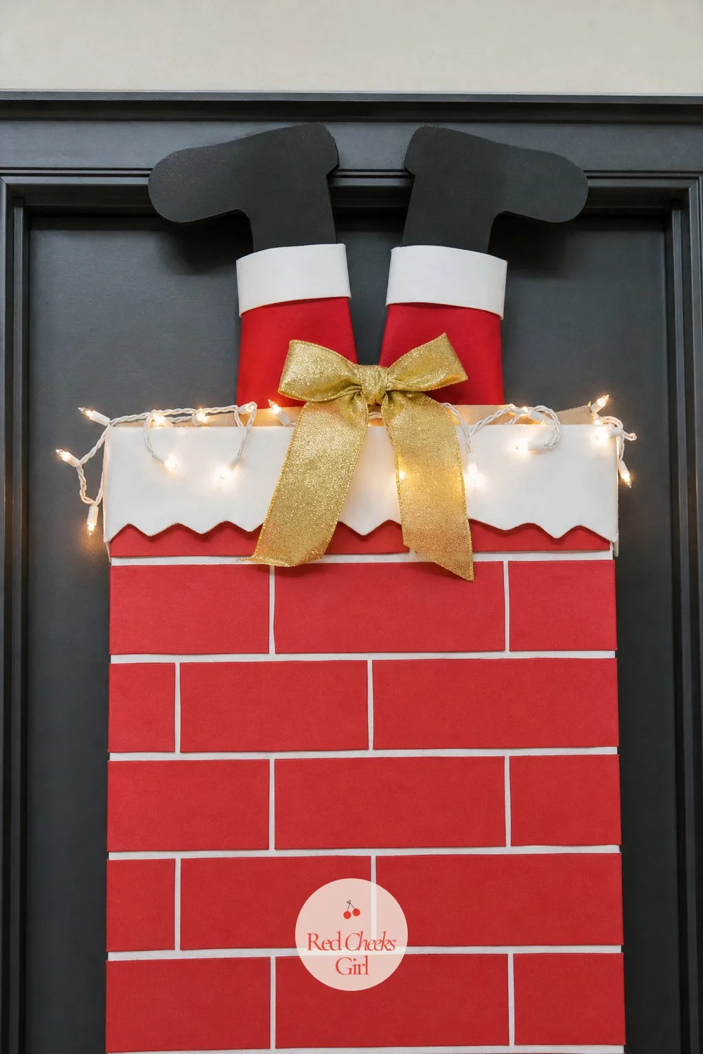 Chimney with Santa's Boots — Two boots sticking out of a chimney tell the whole story without a single face in sight, which makes this one of the quicker big