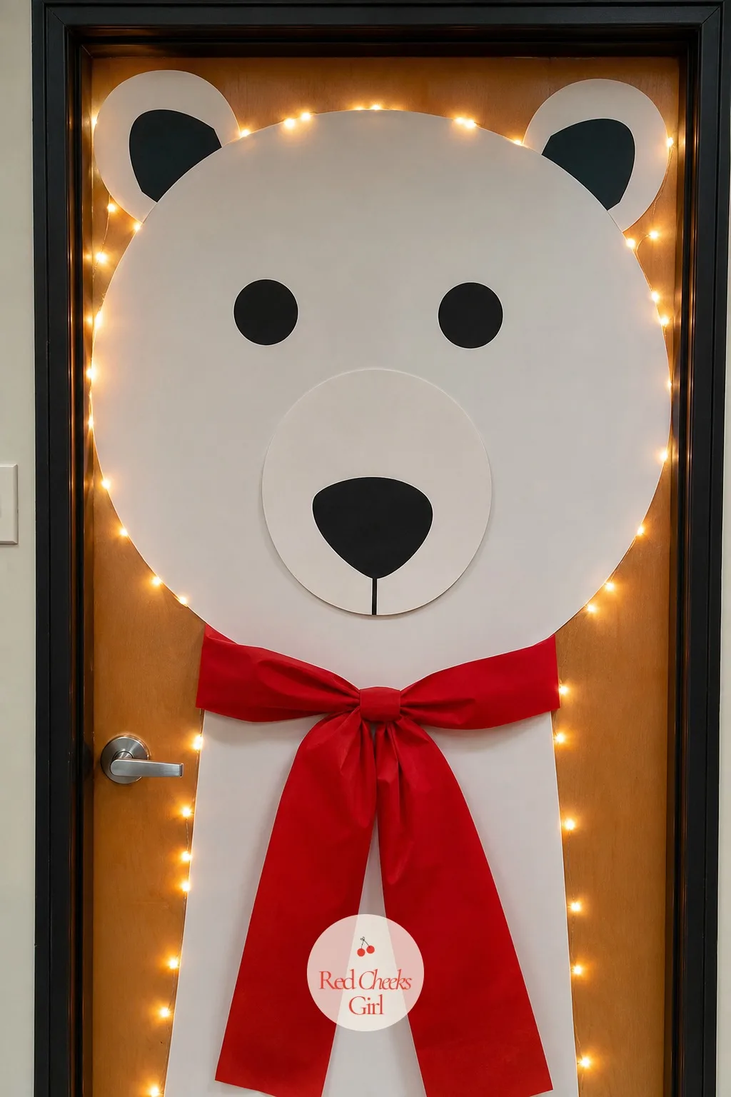 Polar Bear — A bear's face is round and simple enough to finish fast, which makes it a good fallback once the bigger scenes start eating the week. Office door