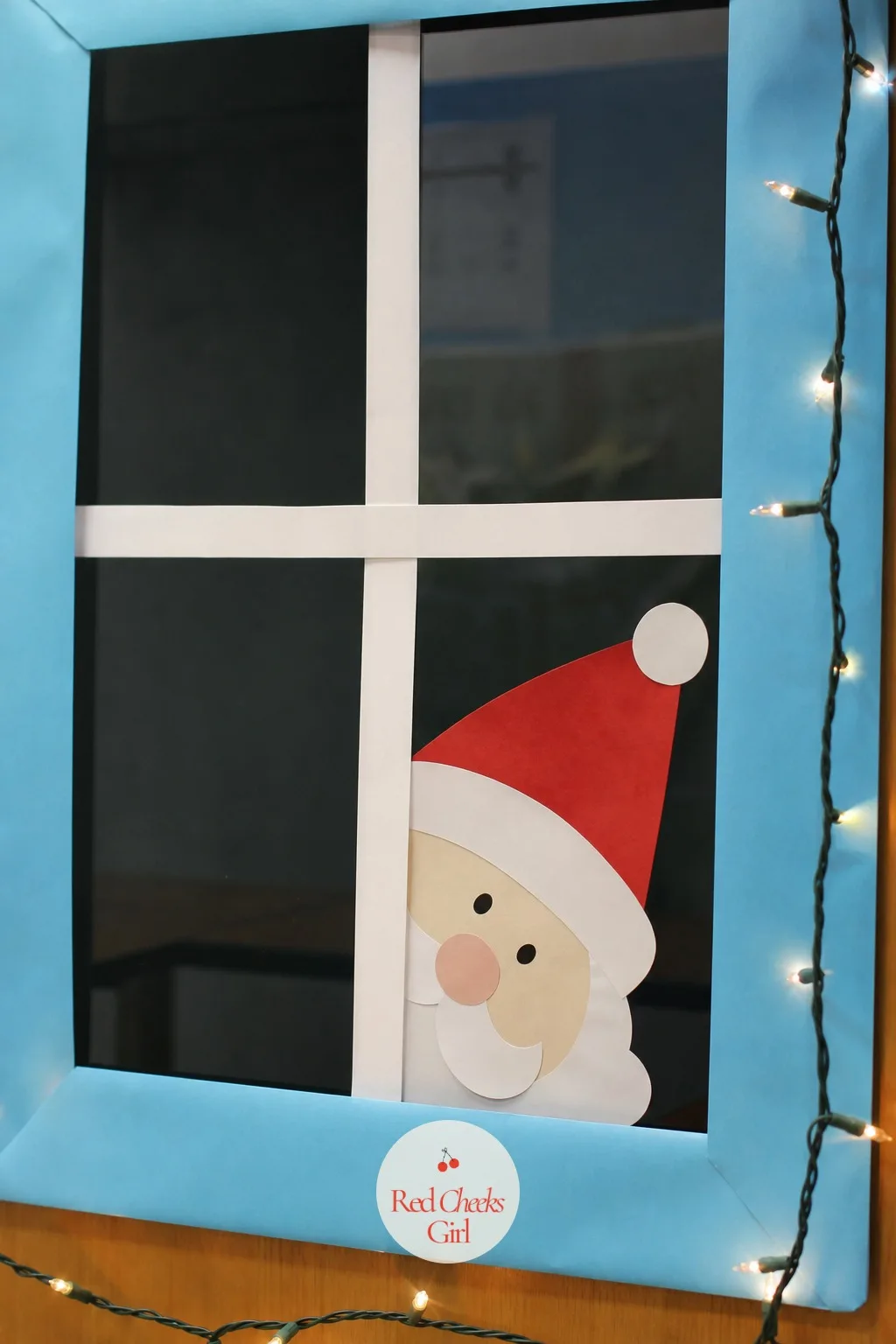 Window with Santa Peeking In — There is something a little cheeky about a door pretending to be a window, and judges tend to reward the joke. Office door