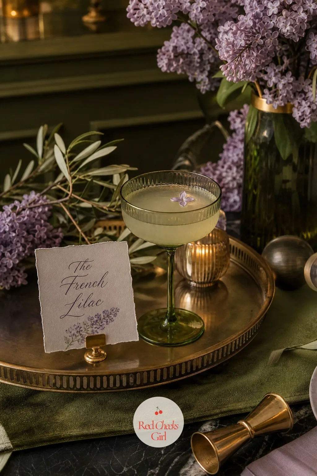 A Signature Cocktail Called the French Lilac — An open bar with no signature drink leaves guests ordering whatever they already know, and nothing on the table