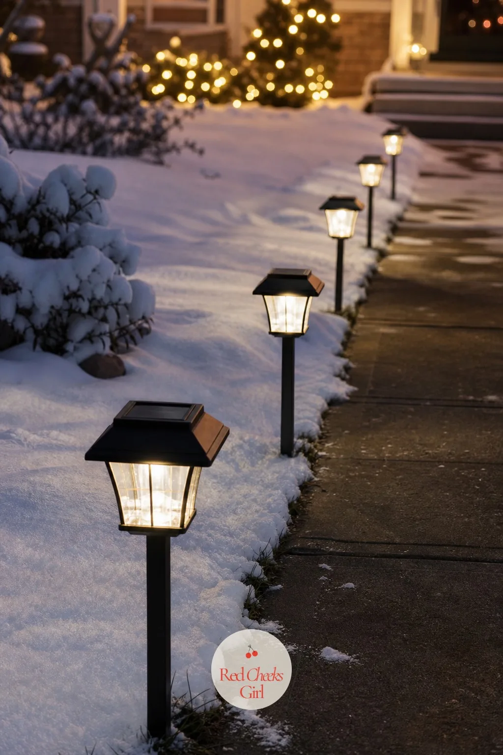 Solar Path Stakes — A driveway edge or a front walk without buried wiring still deserves light, and a stake pushed straight into the soil solves it in about a