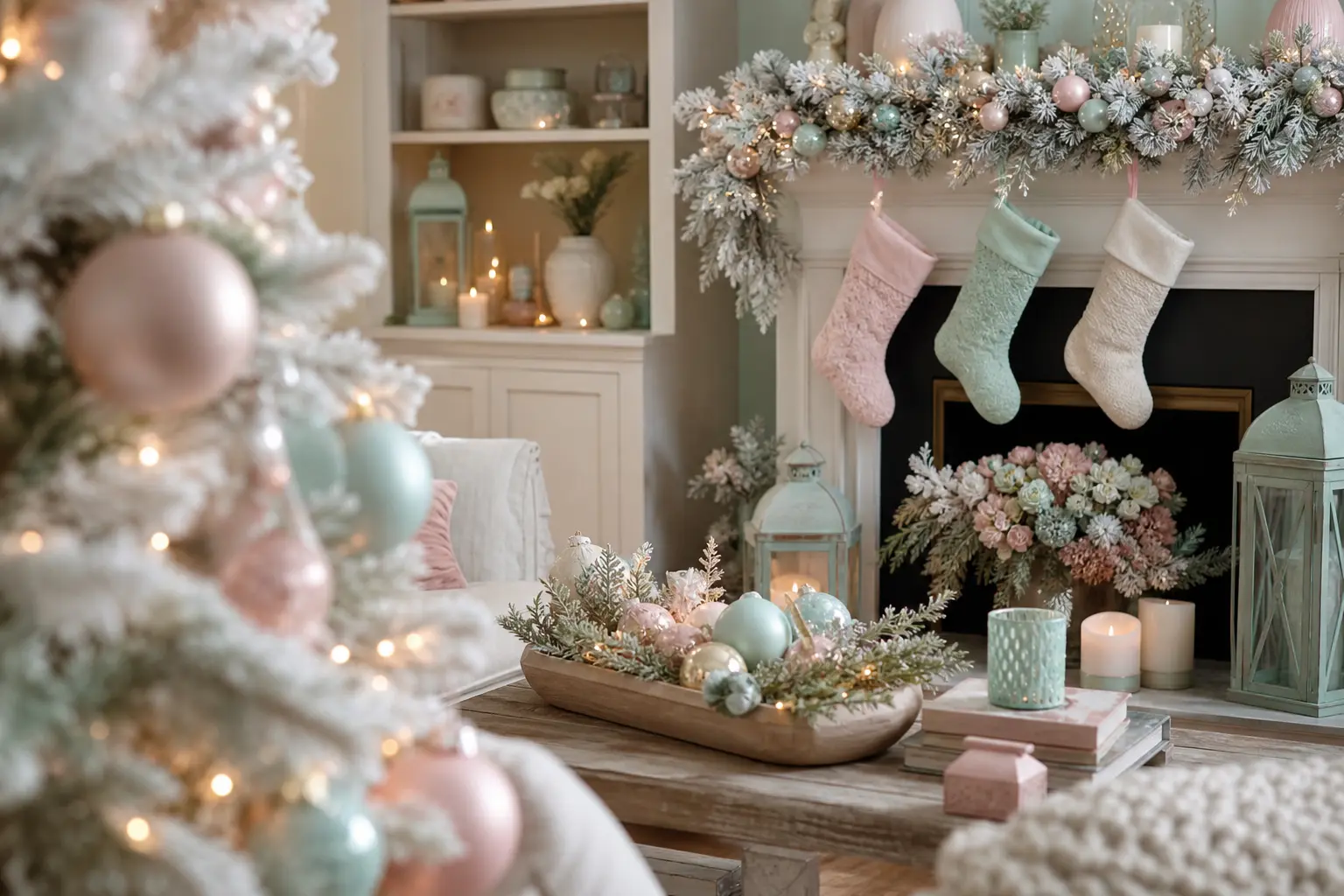 23 Pastel Christmas Decor Ideas in Mint, Blush and Buttercream Sweetness