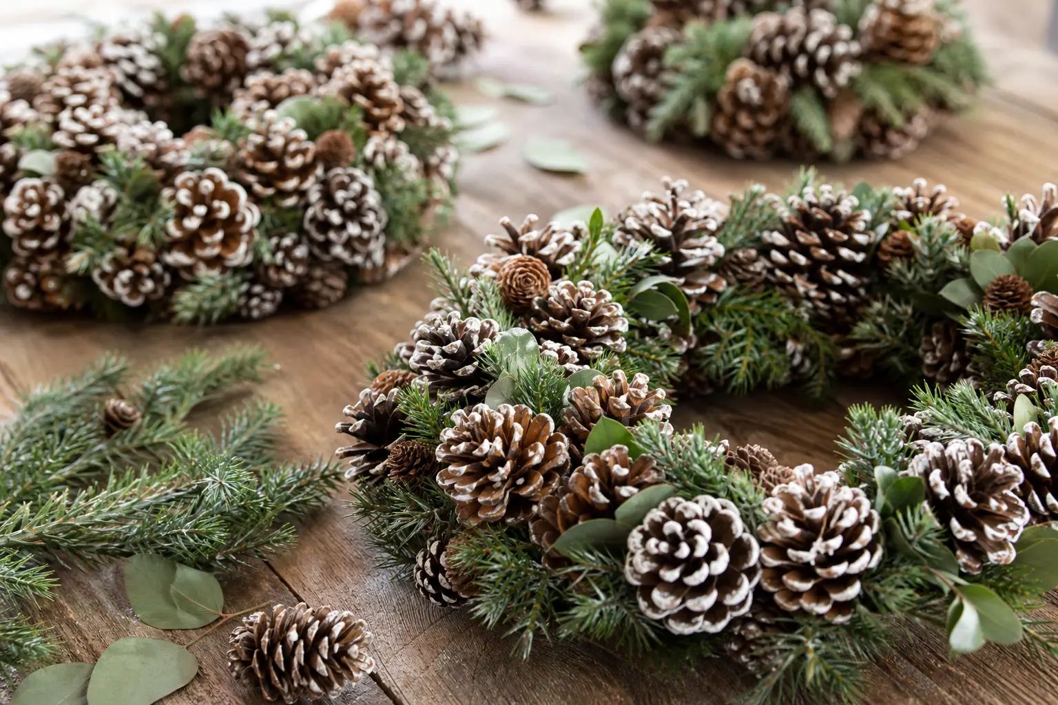 13 Pinecone Wreaths With Frosted Tips, Woodland Charm and Zero Fuss
