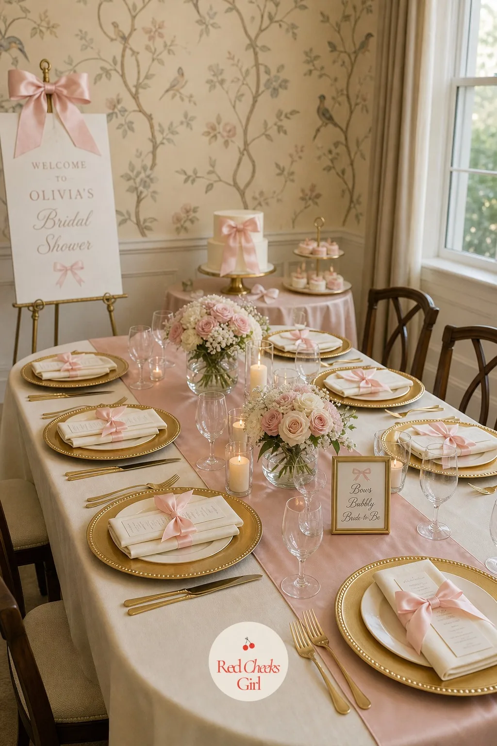 The Table Runner and Full Place Setting — The cloth underneath everything does more work than any single centerpiece, and a pressed ivory tablecloth with a