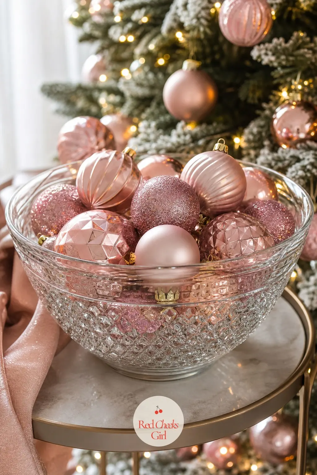 The Ornament Bowl — Every tree has a few spare baubles left over once it is trimmed, so give them a second home in a glass bowl nearby rather than a drawer.