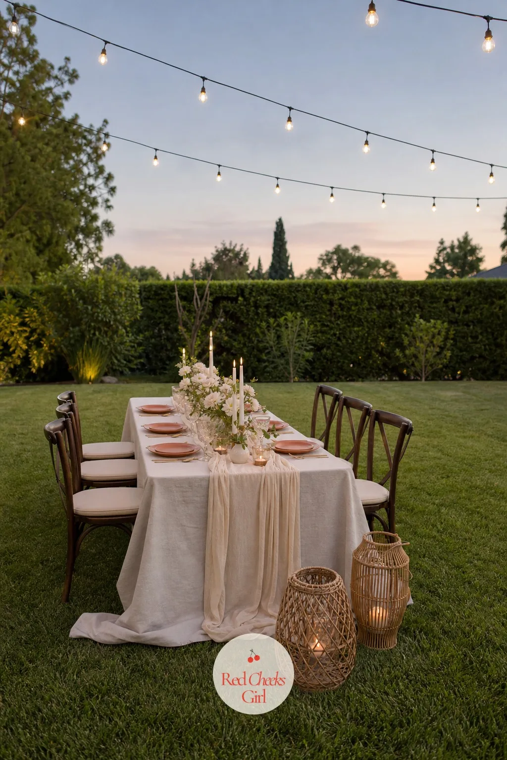 Backyard Party Setup Rental — She loves the idea of hosting in her own yard and dreads it looking like a folding-table potluck. Party planner business