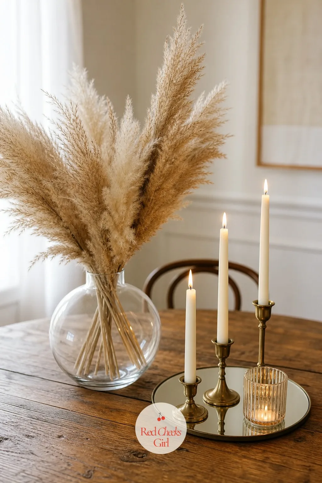Centerpiece and Candle Styling Rental — A table looks bare without a centerpiece, but nobody wants wilted flowers sitting out two days before guests arrive.