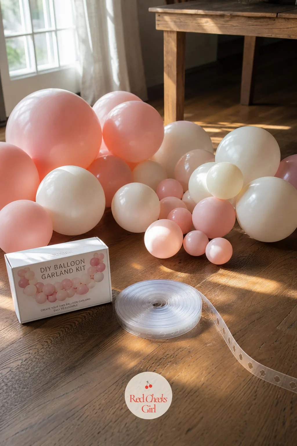 DIY Balloon Garland Kit — She wants the long swooping balloon garland from the party blogs but is terrified of hiring someone to build it in person. Party