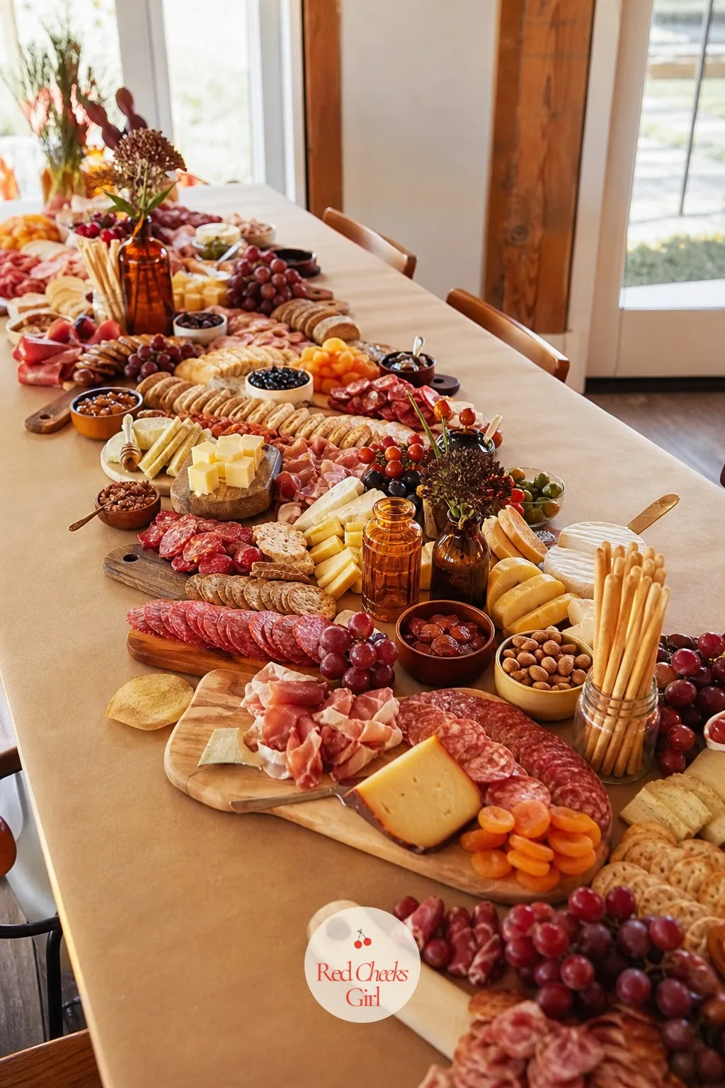 Grazing Table Styling Business — A cheese board on its own looks sparse from above, but a full grazing table photographed well becomes the thing the whole