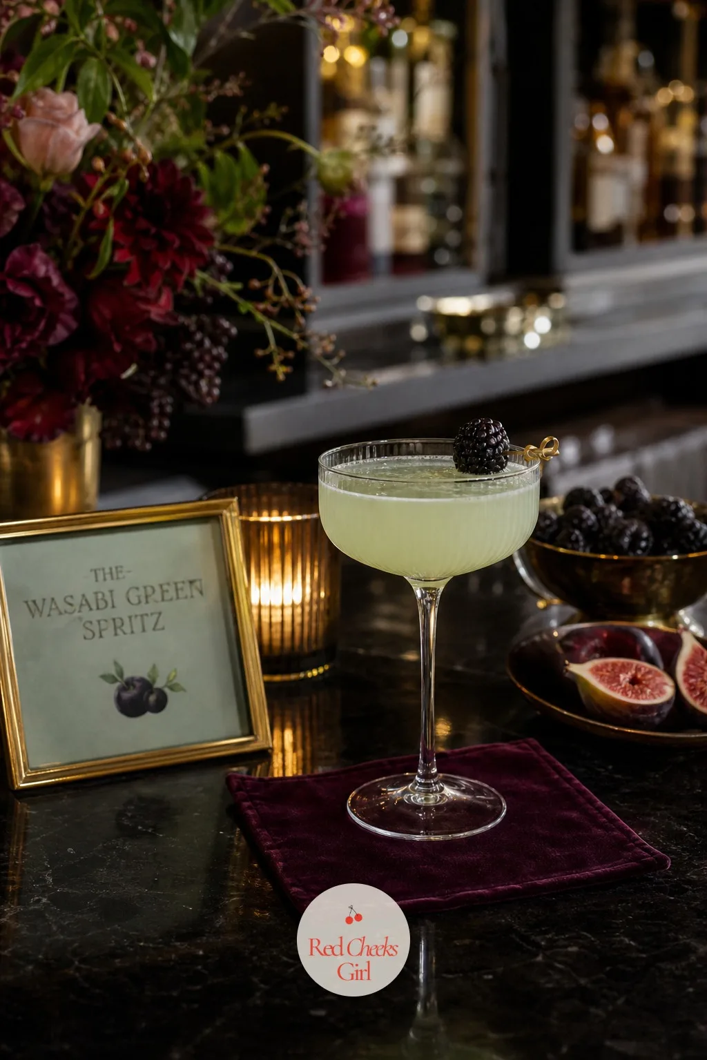 A Signature Cocktail: The Wasabi Green Spritz — A bar with nothing but wine and a plain gin and tonic misses an easy chance to put the palette in guests'