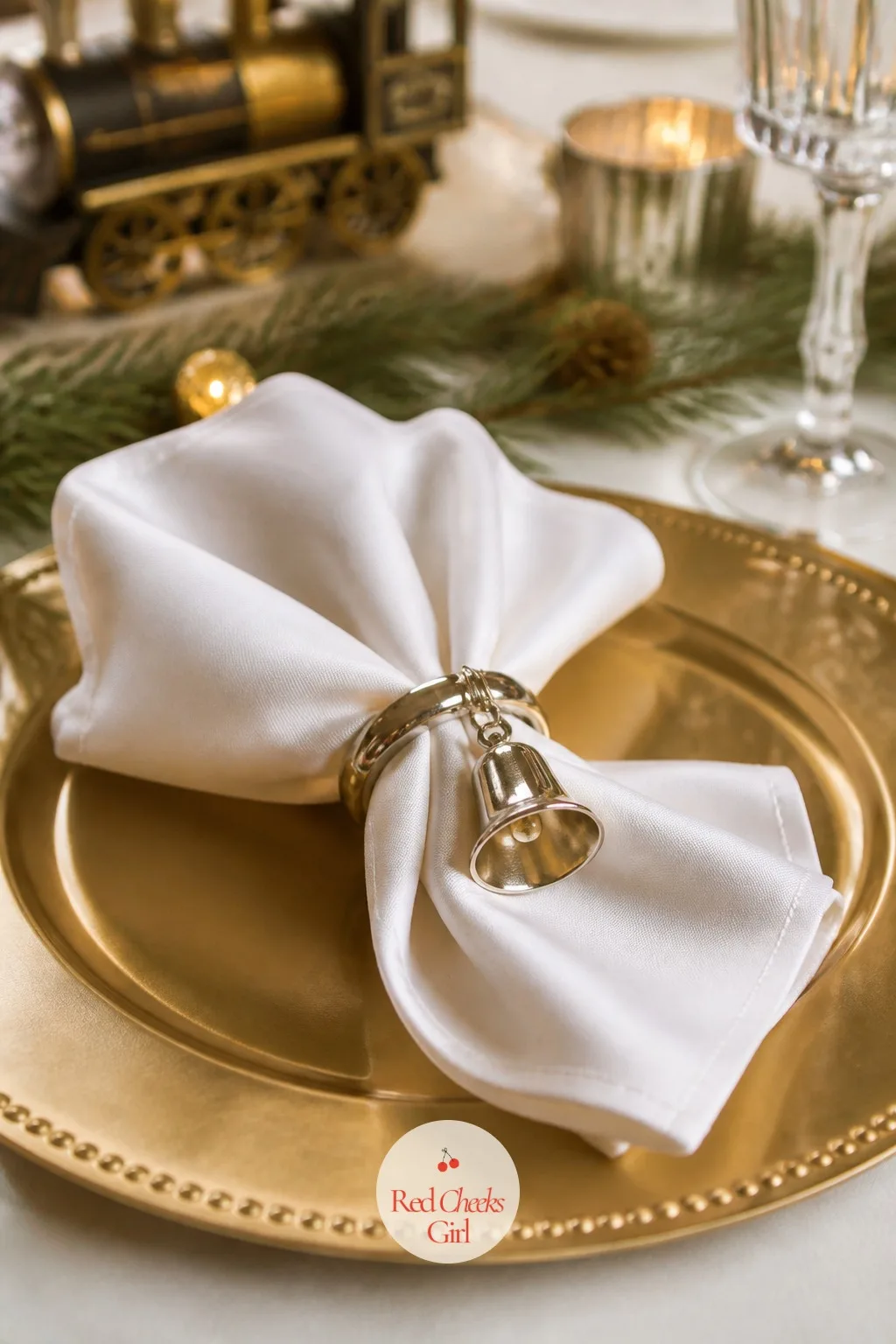 The Bell Napkin Rings — A folded napkin on its own looks like any other Tuesday dinner. Polar express christmas party