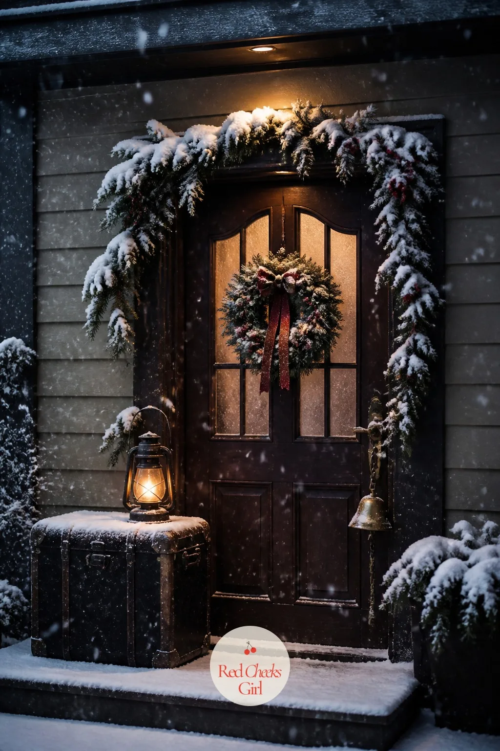 The Depot Door — A plain wreath says Christmas. Polar express christmas party